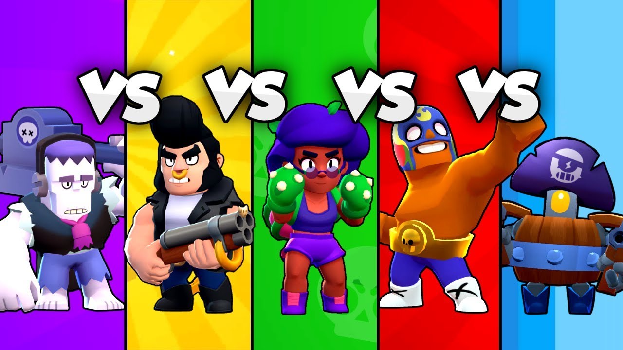 Bester Tank Rosa Vs Bull Vs Frank Vs El Primo Vs Darryl Battle Brawl Stars Deutsch Youtube - brawl stars bull vs el primo