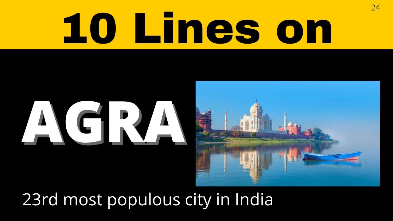 10 Lines on Agra in English || City of Taj || Teaching Banyan