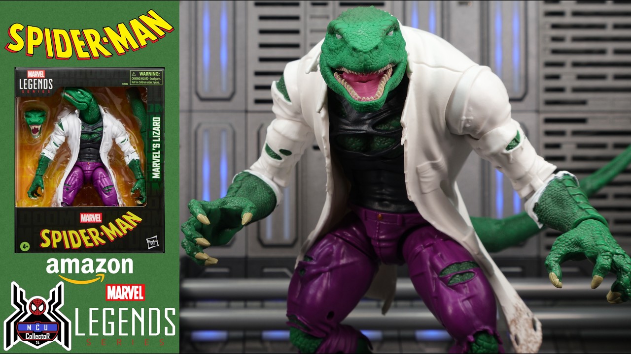 Marvel Legends LIZARD Dr Curt Connors Spider-Man Amazon Exclusive