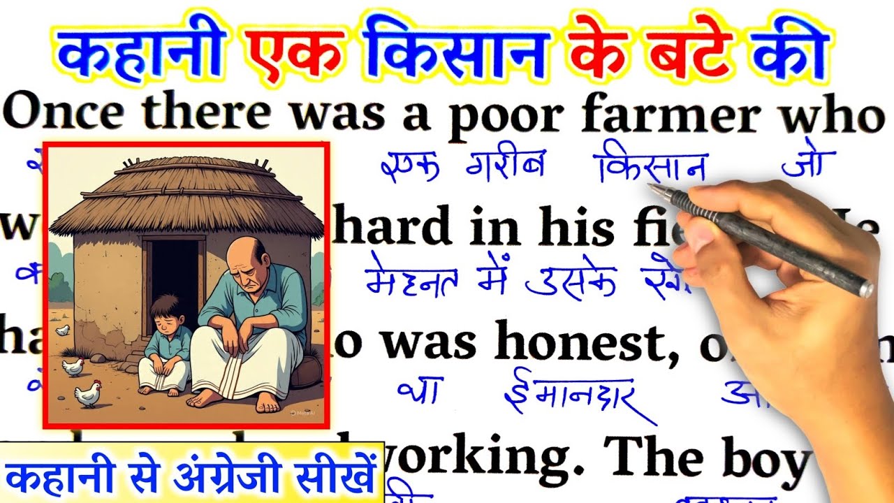 Story Of Farmer's Son / Zero से इंग्लिश पढ़ना कैसे सीखें / english reading for beginners / Learn