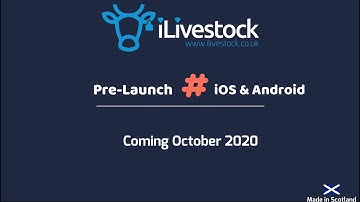 October 2020 - iLivestock Pre-Launch