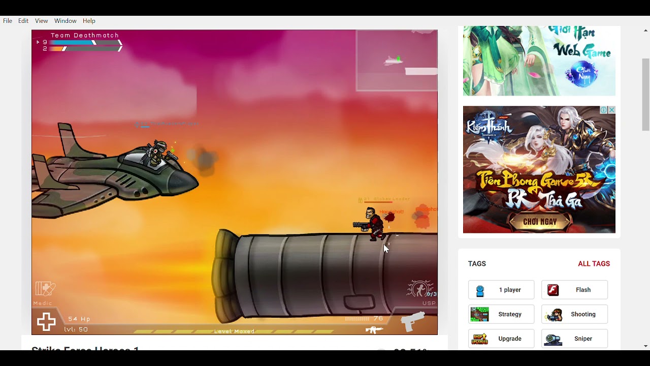 Medic with Basic weapons vs Globex Leader | Strike Force Heroes 1