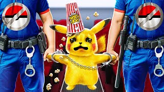 No Vabbè! Hanno Arrestato i POKEMON Sgattaiolati nei FILM 🤭 Trucchi di 123 GO! CHALLENGE