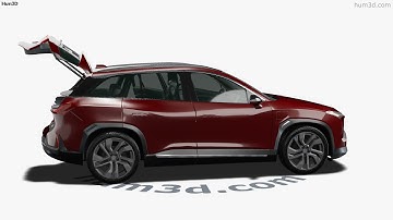 NIO ES6 with HQ interior 2020 3D model by 3DModels.org