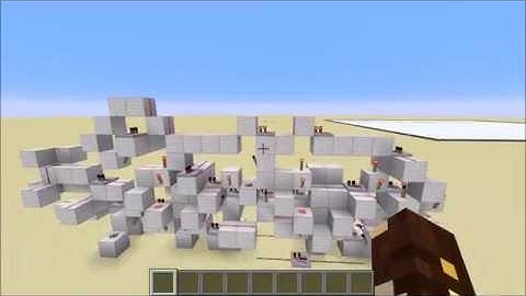 Modular binary divider in Minecraft