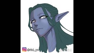 nightelf 🌌 #art #animeeart #timelapse #digitalart #artist #shorts #ibispaint #fanart #elf #fyp