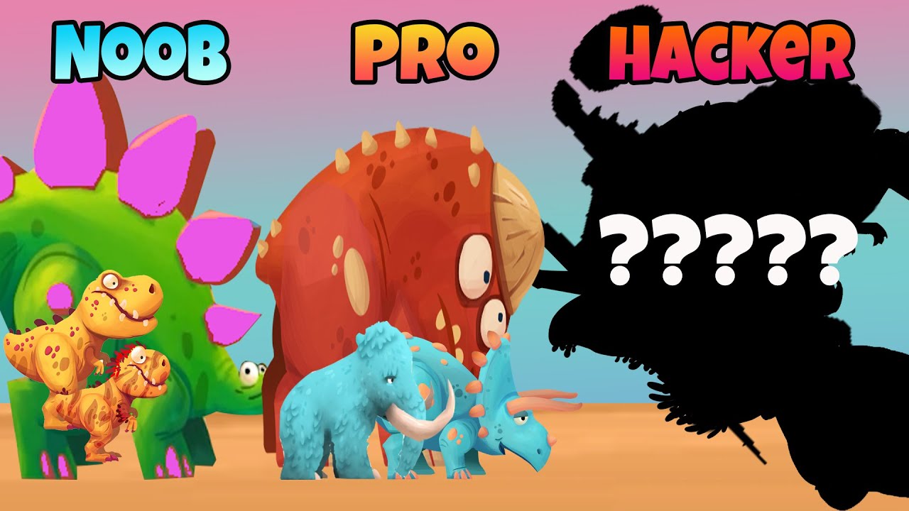 NOOB vs PRO vs HACKER - Jumping Dino 