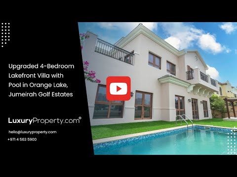 Bright Villa for Rent in Fire, Jumeirah Golf Estates, Dubai with 4 Bedrooms