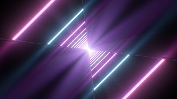 Ultraviolet Retro Neon Laser Beam Diagonal Line Reflections 3D Tunnel 4K 60fps Wallpaper Background