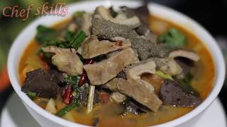 How to make cook boiled Cow intestine soup EPS45 | CS Chef Skills