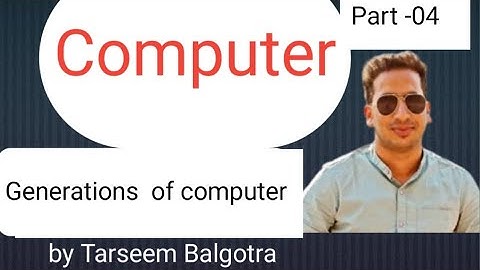 Computer||Part-4||Generations of Computer|| #jkssb #ssc #jkpsc #ntpc #railway #banking #defence etc