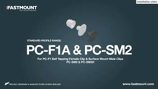 Using Fastmount® PC-F1A & PC-SM2 to attach interior panels