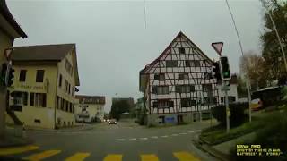 CH: Gemeinde Ottenbach. Kanton Zürich. Ortsdurchfahrt. November 2019