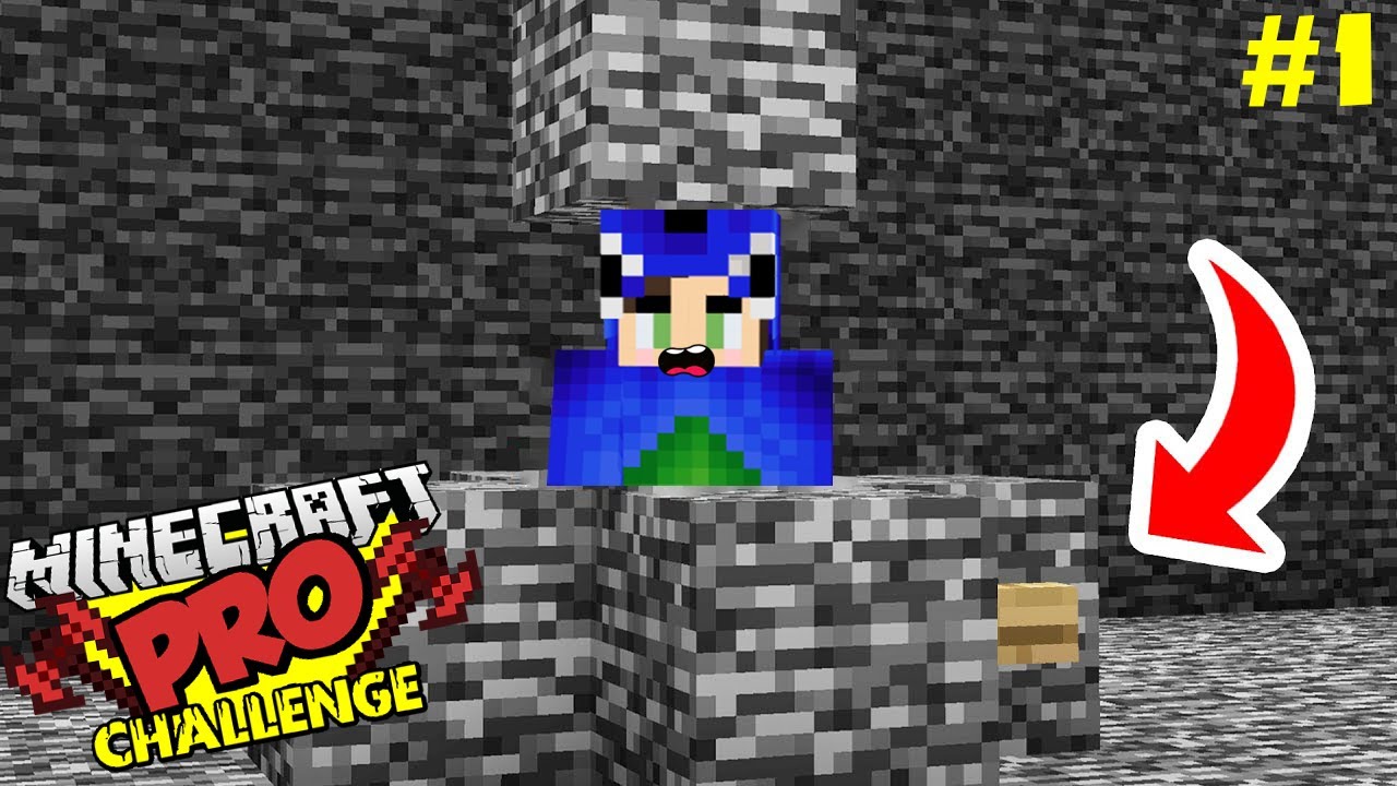 I am trapped in IMPOSSIBLE BEDROCK PRISON | Minecraft Pro Challenge #1 ...