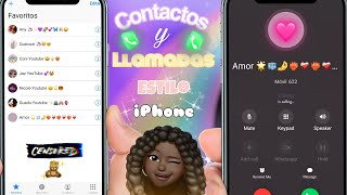 Contactos y llamadas Estilo iPhone con Nuevos Emojis iOs 14.5 en Android Marzo 2021 screenshot 4