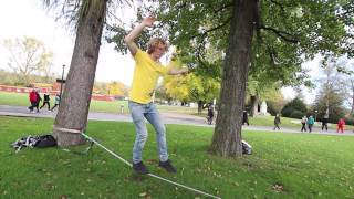 Slackline-Tutorial: Standing and Walking