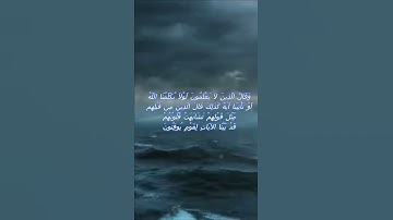 سورة البقرة اية 118 - مع صوت البحر بصوت جميل - وَقَالَ الَّذِينَ لاَ يَعْلَمُونَ لَوْلاَ