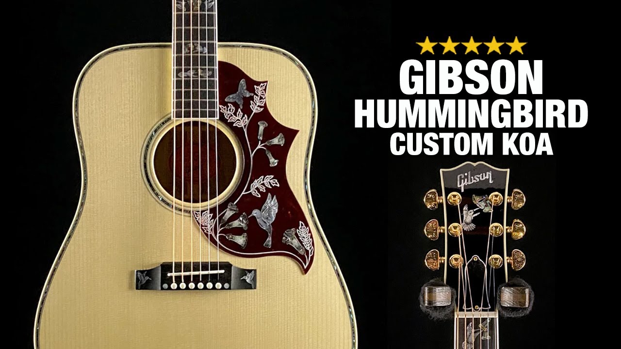 Gibson Hummingbird Custom Koa - Dream Guitar! - YouTube
