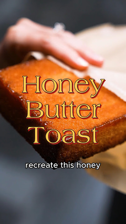 Viral Honey butter toast, only 4 ingredients! 🍯🍞