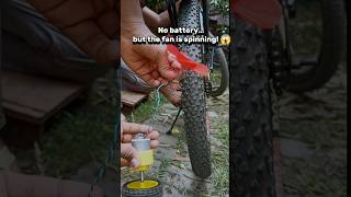 Cycle Wheel Power Generator 🚲⚡ Mini Fan Experiment #shorts
