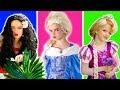 Disney Princesses Costumes & Kids Makeup with Colors Paints