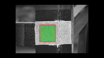 Digital Image Correlation (DIC) to monitor response of structure on shake table