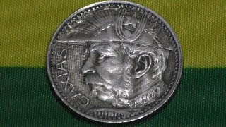 2000 Réis 1935 - Prata (0.500) Duque de Caxias o Patrono do Exército Brasileiro!:Mauro C.de Jesus.