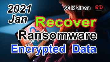 Recover Ransomware Encrypted Data @rdwithit