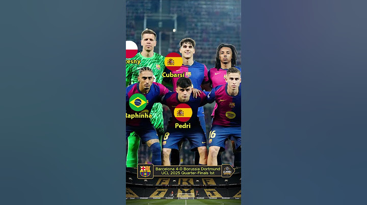 Barcelona 4-0 Borussia Dortmund ucl 2025 Quarter Finals | Player's Nation