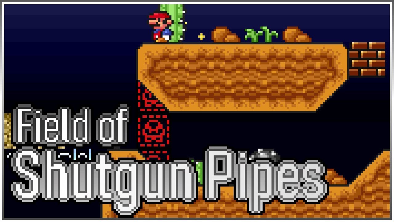 SMBX уровень • Field of Shutgun Pipes от KateBulka