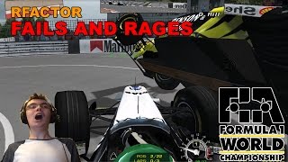 rFactor Fails & Rages 2 | F1 1998 Mod - INSANE CRASHES!!