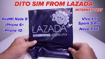 DITO SIM FROM LAZADA - INTERNET TEST REDMI NOTE 9, IPHONE 6+ 12, VIVO Y11, SPARK 5 PRO AND NOVA 7 SE