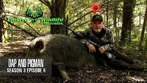 Elusive Wildlife S3:E6: Pigman and Dap Part 4 | Giant Red Light Russian Boar | Rifle Hunting