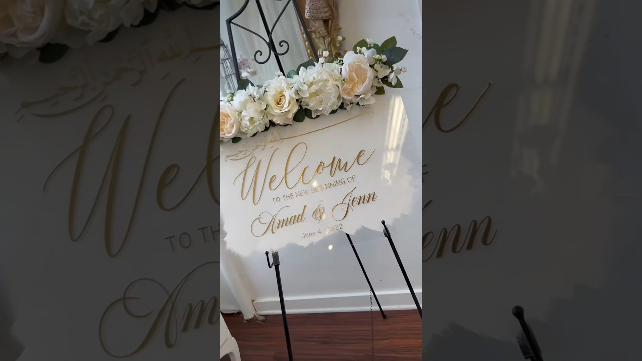 Custom wedding sign 