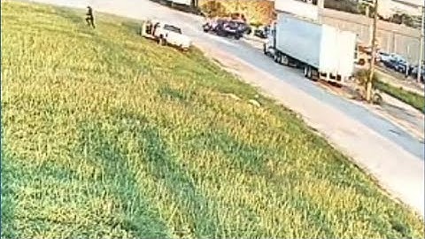 Surveillance video shows police chase and crash
