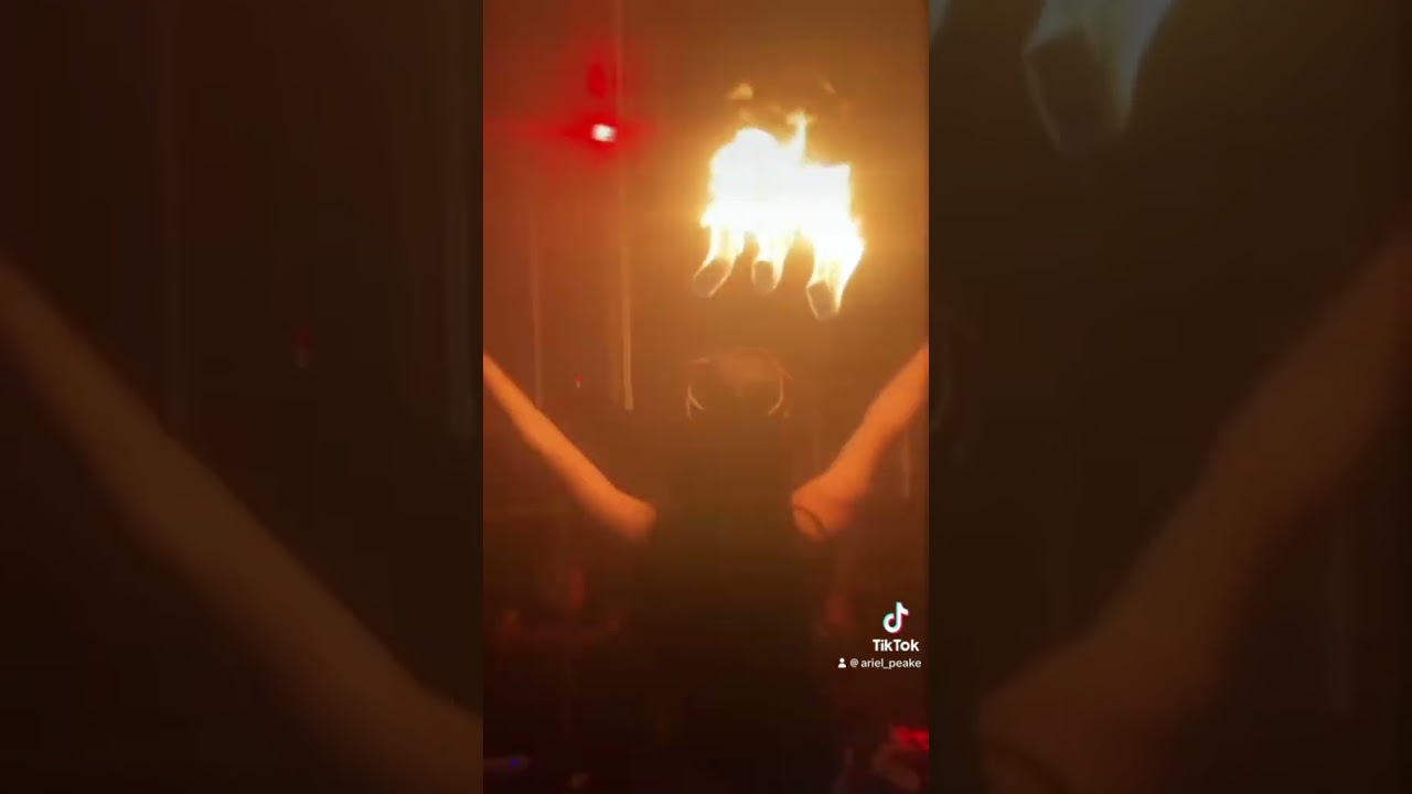 Fire spinning at the goth/industrial event, She’s Lost Control at The Cobra in Nashville, TN