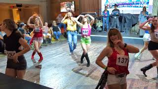 Aces and Eights line dance - Fantasy Springs Casino - 2024 Stagecoach Dance Contest - Group B