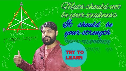 || formula for centroid || derivation || coordinate geometry || centroid ||