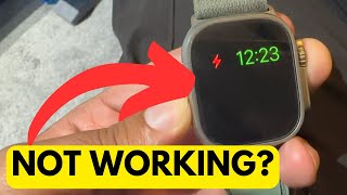 APPLE WATCH SHOWING TIME ONLY AND RED LIGHTNING BOLT? HOW TO FIX!