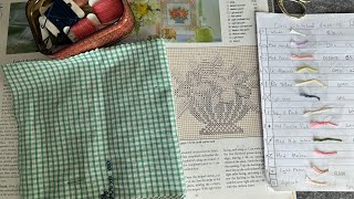 How to do cross stitch on Gingham fabric….