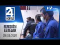 Noticias Ecuador: Noticiero 24 Horas, 29/04/2021 (Emisión Estelar)