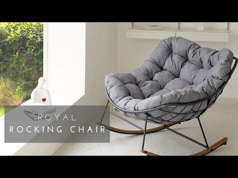 How Comfortable! Indoor x Outdoor Furniture Royal Rocking Chair | Grand Patio