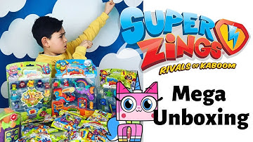 Superzings Series 3 Mega Unboxing with MR KING, Unikitty, and Ultrakatty