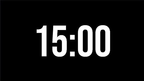 15 Minute Countdown Timer | Minimal