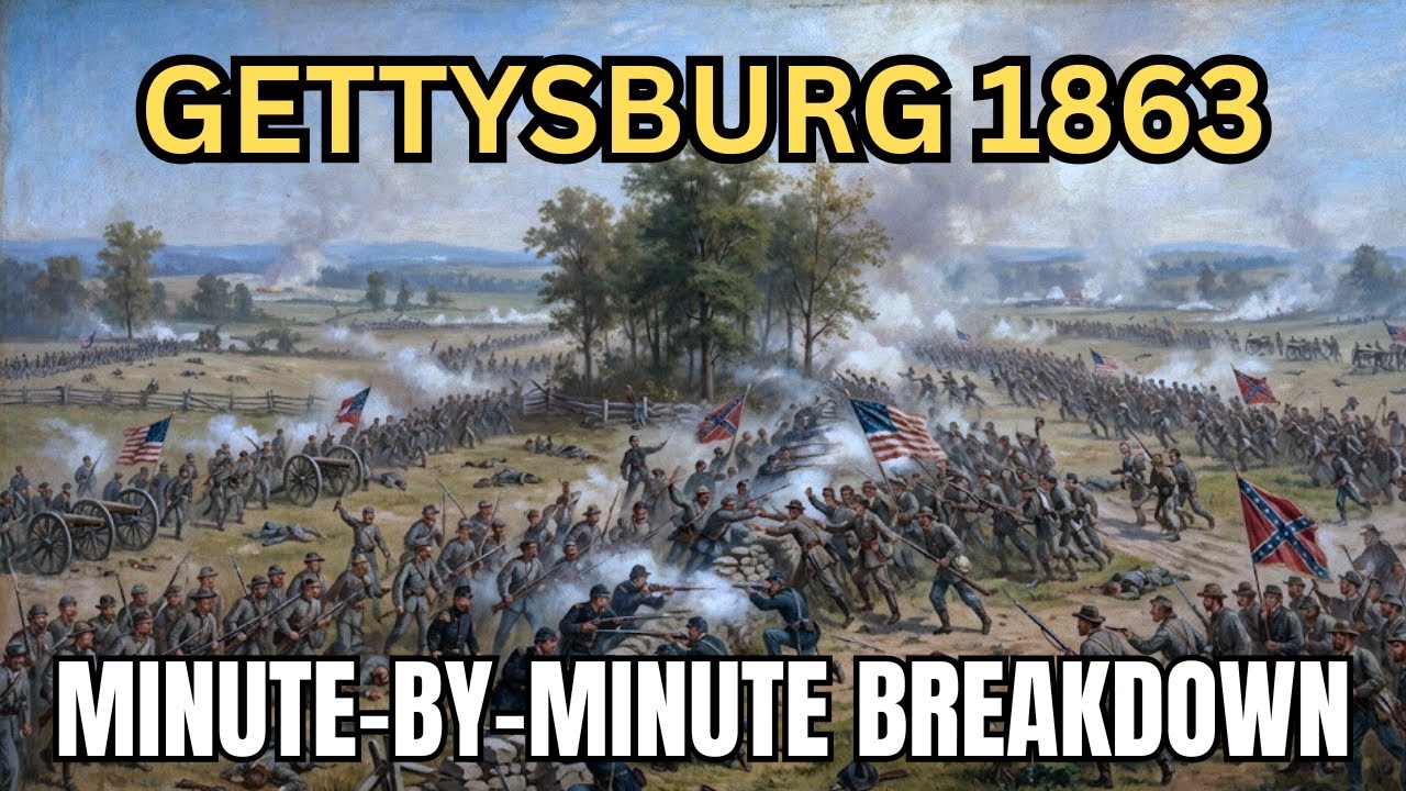 Битва при Геттисберге 1863 года: поминутный разбор событий.