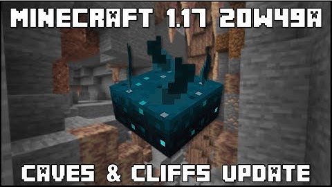 Minecraft 1.17 - Snapshot 20w49a - Sculk Sensors & Dripstone Caves