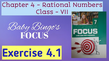 Exercise 4.1 Fully solved and explained ||Q7 to Q12|| Baby bingo focus|| Rational numbers || Class 7
