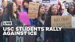 University of South Carolina Students Rally Against ICE