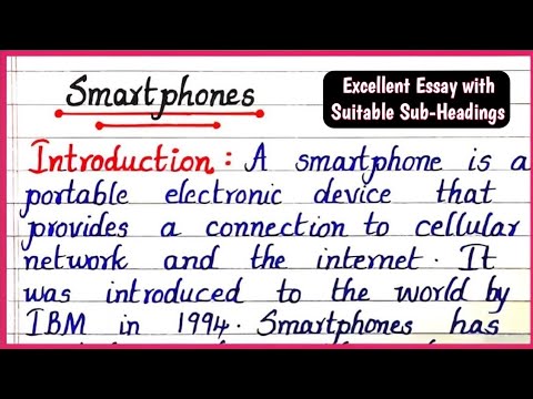 essay on smartphones