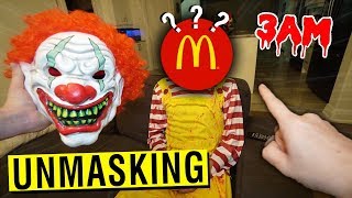 WE FINALLY UNMASKED RONALD MCDONALD AT 3 AM!! (YOU WON'T BELIEVE THIS)